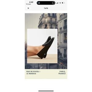 Everlane The 90s Black Leather Liafer Made In Italy Size 6.5 NWOT